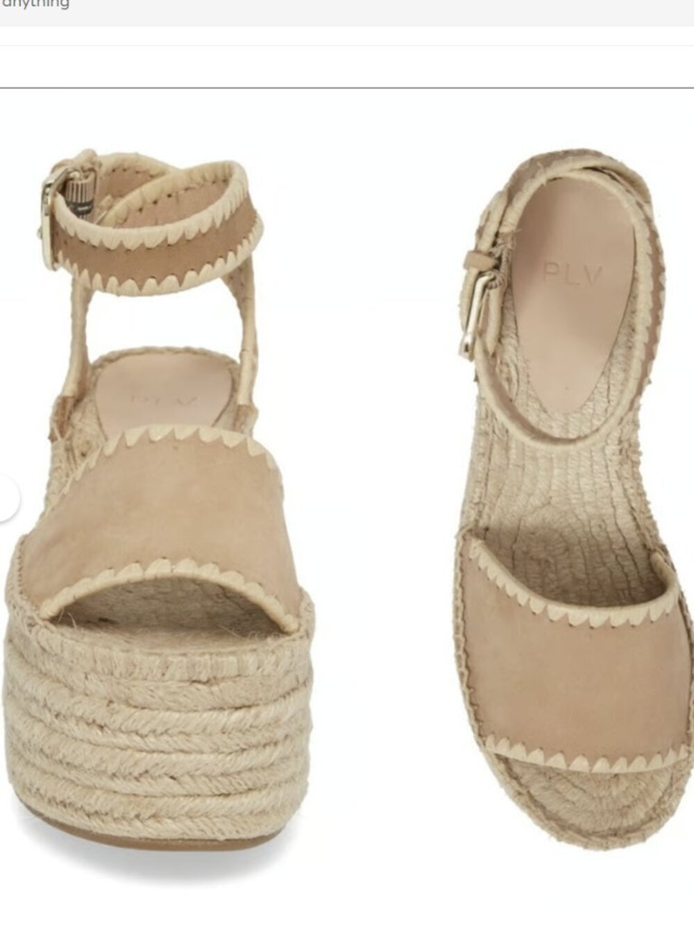 POUR LA VICTORIE PLV Rian Leather Wedges Size 6.5